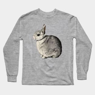 Vintage Rabbit Chubby Furry Pet Bunny Mom Long Sleeve T-Shirt